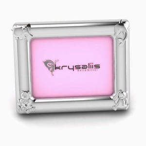 Animal Rectangle 925 Sterling Silver Picture Frame by Krysaliis
 Gift Boxed